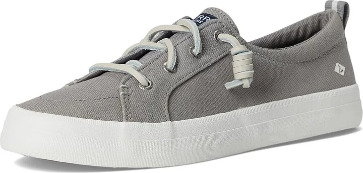 Sperry Crest Vibe Washed Linen Women's Lace up casual Shoes Grey : 5 M (B), Canvas - Image 6