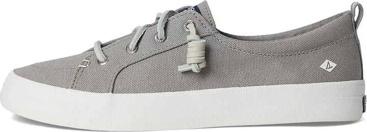 Sperry Crest Vibe Washed Linen Women's Lace up casual Shoes Grey : 5 M (B), Canvas - Image 7