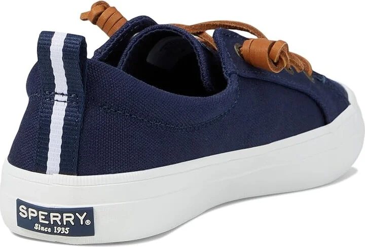 Sperry Crest Vibe Washed Linen Women's Lace up casual Shoes Navy : 5.5 M (B), Canvas - Image 5