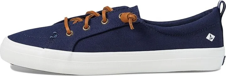 Sperry Crest Vibe Washed Linen Women's Lace up casual Shoes Navy : 5.5 M (B), Canvas - Image 7
