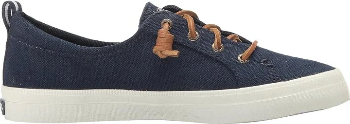 Sperry Crest Vibe Washed Linen Women's Lace up casual Shoes Navy : 5.5 M (B), Canvas - Image 8