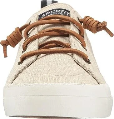Sperry Crest Vibe Washed Linen Women's Lace up casual Shoes Oat : 7.5 M (B), Canvas - Image 6