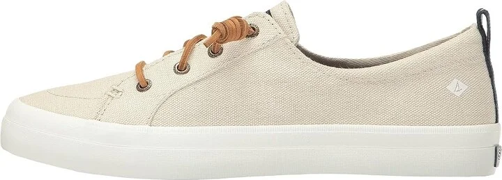 Sperry Crest Vibe Washed Linen Women's Lace up casual Shoes Oat : 7.5 M (B), Canvas - Image 7