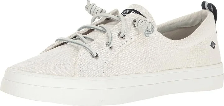 Sperry Crest Vibe Washed Linen Women's Lace up casual Shoes White : 7 M (B), Canvas - Image 2