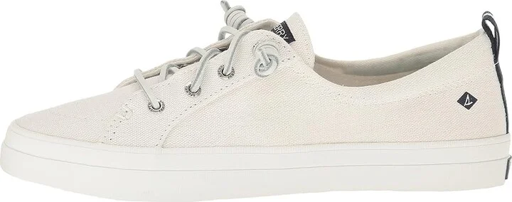 Sperry Crest Vibe Washed Linen Women's Lace up casual Shoes White : 7 M (B), Canvas - Image 7