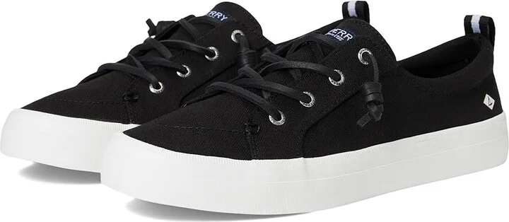 Sperry Crest Vibe Women's Shoes Black 5 : 9.5 M (B), Canvas