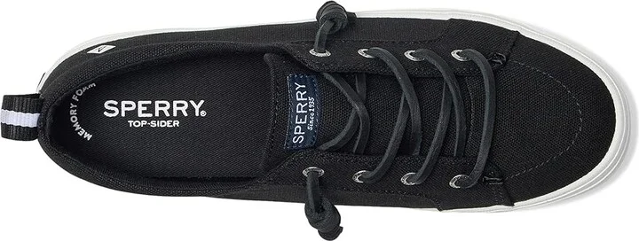 Sperry Crest Vibe Women's Shoes Black1 : 10 W (C), Canvas - Image 2