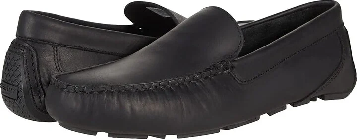 Sperry Davenport Penny Men's Shoes Black 1 : 9.5 M (D), Leather