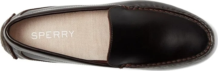 Sperry Davenport Venetian Men's Shoes Dark Brown : 11.5 M (D), Textile/Leather - Image 2