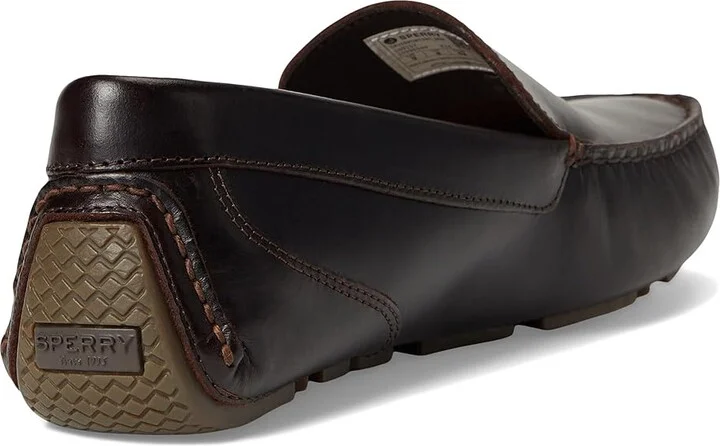 Sperry Davenport Venetian Men's Shoes Dark Brown : 11.5 M (D), Textile/Leather - Image 4