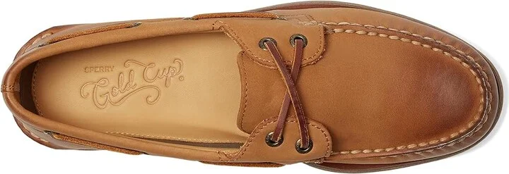 Sperry Gold A/O 2-Eye Men's Lace-up Boots Medium Beige : 8.5 M (D), Leather - Image 2