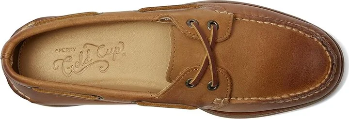 Sperry Gold Cup A/O 2-Eye Men's Lace up casual Shoes Tan : 7 M (D), Leather - Image 3