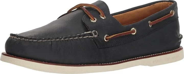 Sperry Gold Cup A/O 2-Eye Men's Slip on Shoes Navy 1 : 7 M (D), Leather - Image 2