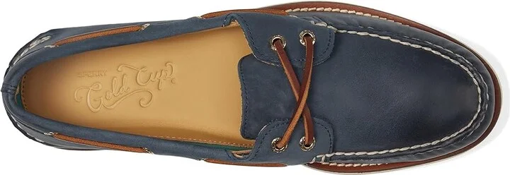 Sperry Gold Cup A/O 2-Eye Men's Slip on Shoes Navy 1 : 7 M (D), Leather - Image 3