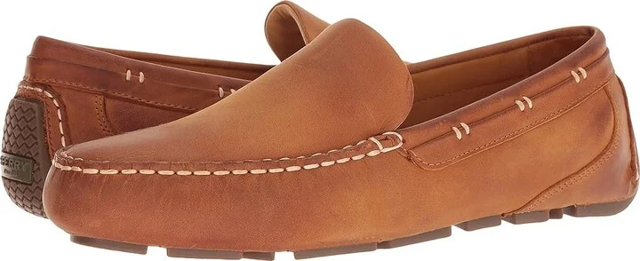 Sperry Gold Cup Harpswell Driver Men's Slip on Shoes Brown Sugar : 8.5 M (D), Leather