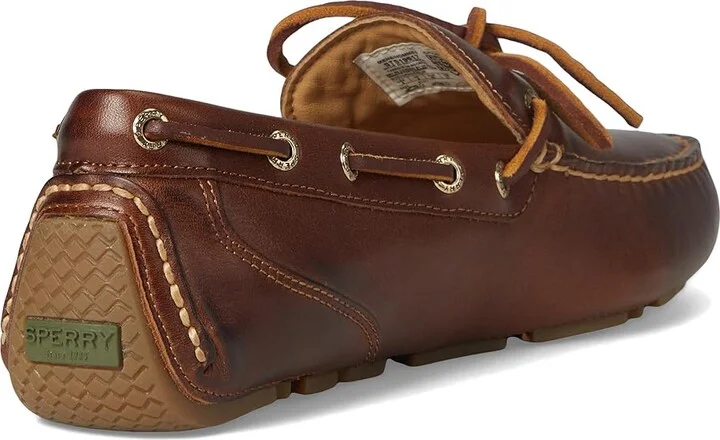 Sperry Gold Cup Harpswell Men's Slip on Shoes Tan : 7 M (D), Full Grain leather - Image 5