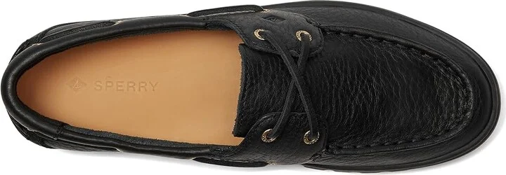 Sperry Keely Boat Women's Shoes Black/Black : 5 M (B), Leather - Image 2