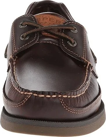 Sperry Mako 2-Eye Canoe Moc Men's Lace up casual Shoes Amaretto : 9 M (D), Leather - Image 5