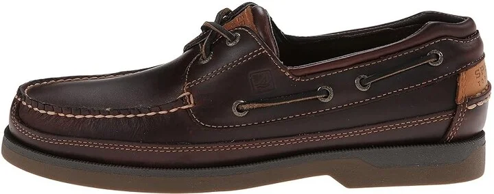 Sperry Mako 2-Eye Canoe Moc Men's Lace up casual Shoes Amaretto : 9 M (D), Leather - Image 6