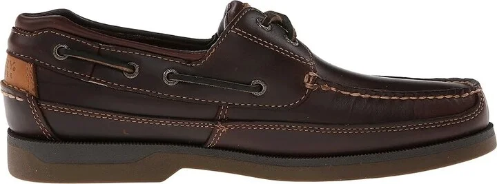 Sperry Mako 2-Eye Canoe Moc Men's Lace up casual Shoes Amaretto : 9 M (D), Leather - Image 7