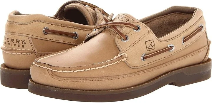 Sperry Mako 2-Eye Canoe Moc Men's Lace up casual Shoes Oak : 11.5 M (D), Leather