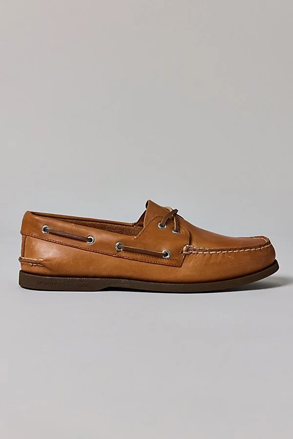 Sperry Men's Authentic Original 2-Eye Boat Shoe in Tan - Image 2