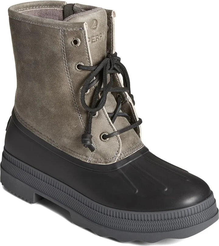 Sperry Mens Shoes Women's Saltwater 2.0 Leather Rain Boot
