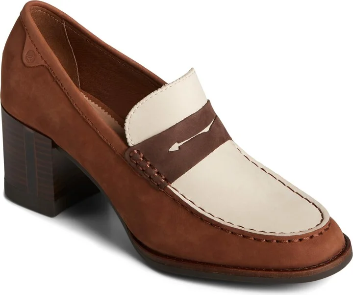Sperry Mens Shoes Women's Seaport Penny Heel Loafer
