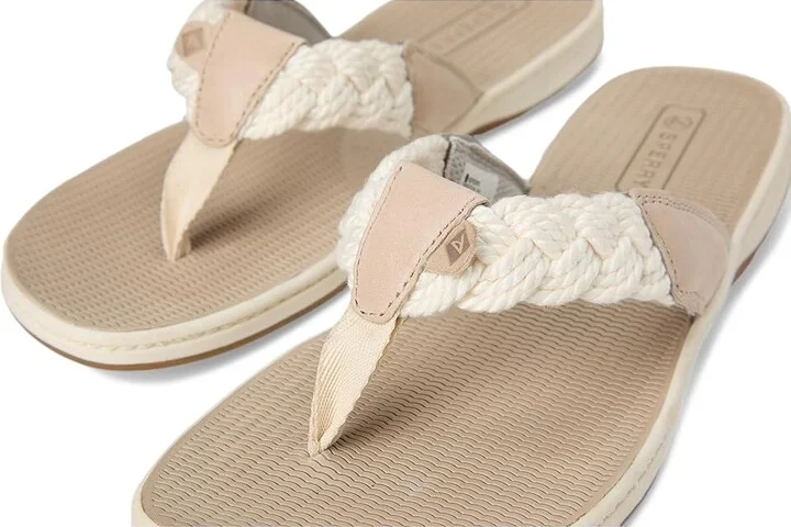 Sperry Parrotfish Braid Women's Sandals Bone : 6 M (B), Rubber - Image 7