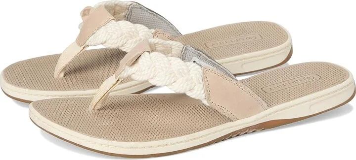 Sperry Parrotfish Braid Women's Sandals Bone : 6 M (B), Rubber