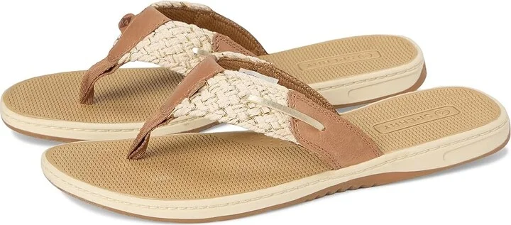 Sperry Parrotfish Women's Sandals Brown : 5 M (B), Leather/Textile