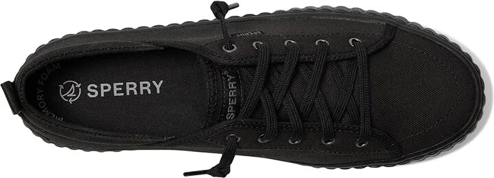 Sperry Pier Wave Platform Lace-Up Women's Shoes Black : 5 M (B), Rubber - Image 2