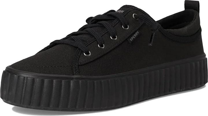 Sperry Pier Wave Platform Lace-Up Women's Shoes Black : 5 M (B), Rubber - Image 5
