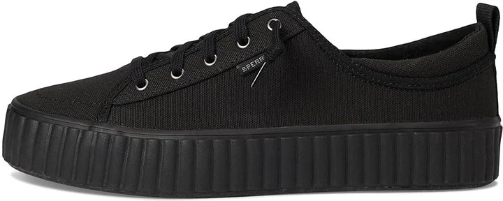 Sperry Pier Wave Platform Lace-Up Women's Shoes Black : 5 M (B), Rubber - Image 6