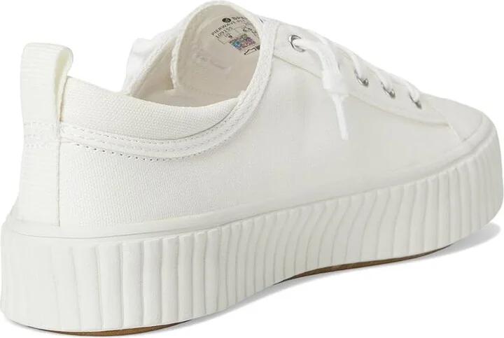 Sperry Pier Wave Platform Lace-Up Women's Shoes White : 5 M (B), Rubber - Image 4