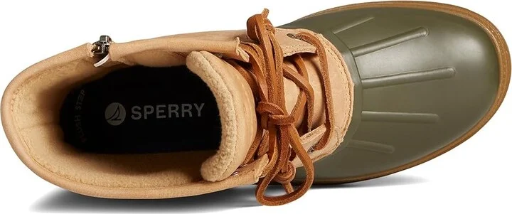 Sperry Saltwater 2.0 Leather Women's Boots Green : 5 M (B) - Image 2