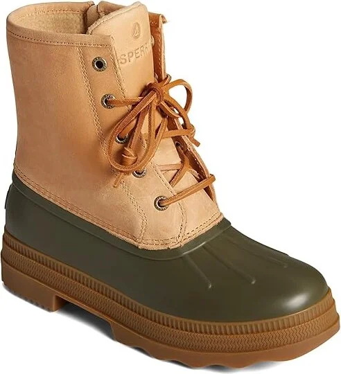 Sperry Saltwater 2.0 Leather Women's Boots Green : 5 M (B)