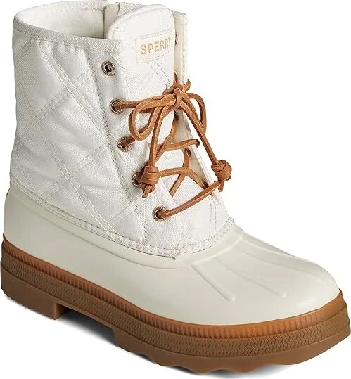 Sperry Saltwater 2.0 Women's Boots White Nylon : 6.5 M (B), Synthetic