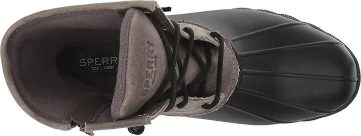 Sperry Saltwater Core Women's Boots Black/Grey : 6 M (B), Fleece/Leather/Rubber - Image 3