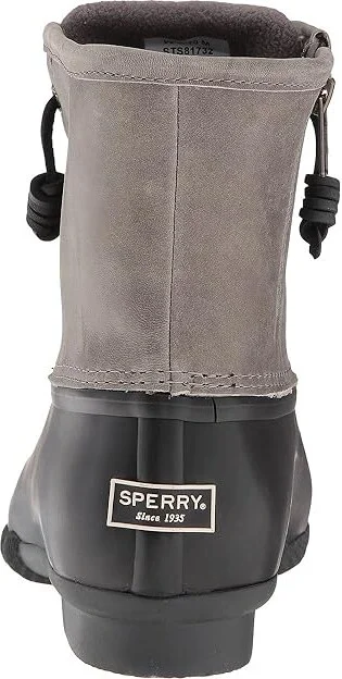 Sperry Saltwater Core Women's Boots Black/Grey : 6 M (B), Fleece/Leather/Rubber - Image 5
