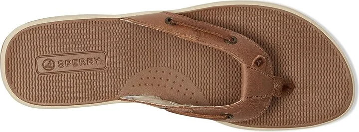 Sperry Sea Fish Women's Wedge Shoes Dark Beige : 6.5 M (B), Leather - Image 2
