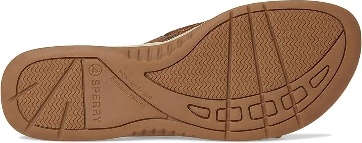 Sperry Sea Fish Women's Wedge Shoes Dark Beige : 6.5 M (B), Leather - Image 3