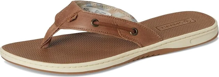 Sperry Sea Fish Women's Wedge Shoes Dark Beige : 6.5 M (B), Leather - Image 5