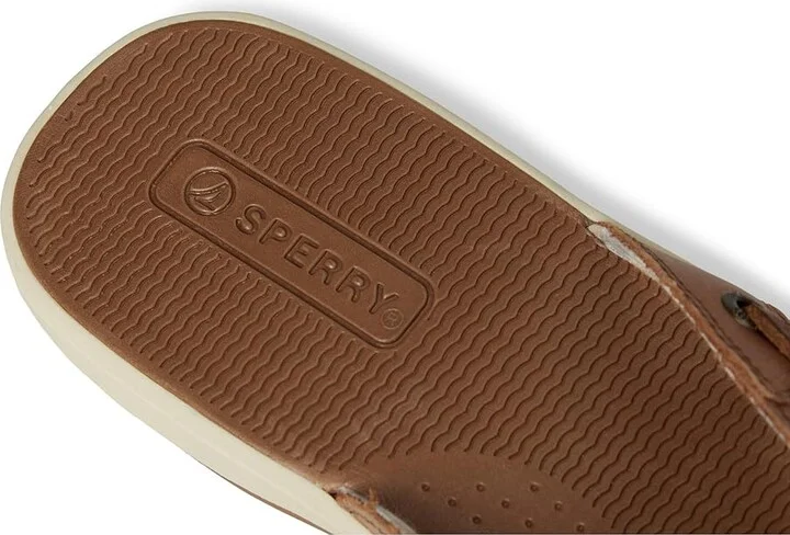 Sperry Sea Fish Women's Wedge Shoes Dark Beige : 6.5 M (B), Leather - Image 7