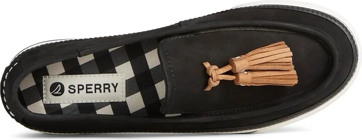 Sperry Sea Sailor Platform Women's Shoes Black Leather : 6.5 W (C), Rubber - Image 2