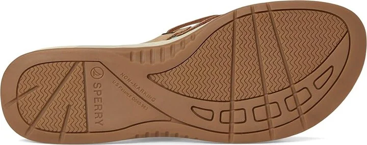 Sperry Seafish Women's Sandals Medium Beige : 7.5 M (B), Leather/Nubuck/Patent Leather - Image 3
