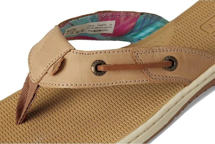 Sperry Seafish Women's Sandals Medium Beige : 7.5 M (B), Leather/Nubuck/Patent Leather - Image 7