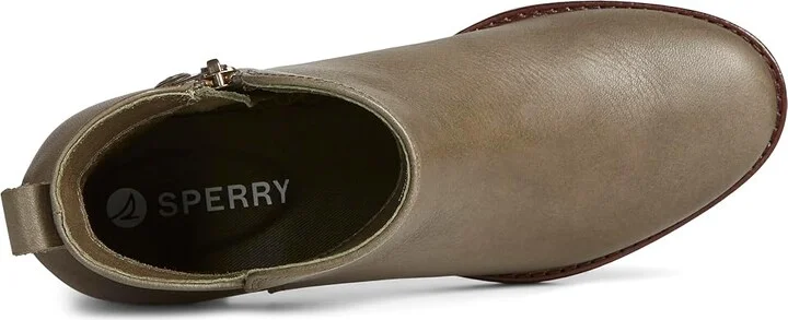 Sperry Seaport Heel Women's Shoes Olive : 6 M (B), Leather - Image 2