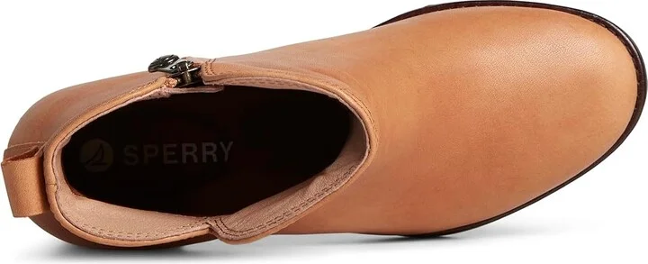 Sperry Seaport Heel Women's Shoes Tan : 6 M (B), Leather - Image 2