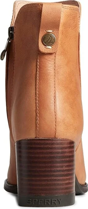 Sperry Seaport Heel Women's Shoes Tan : 6 M (B), Leather - Image 4